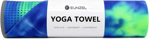 Miniatura 17 de Toalla de yoga Eunzel, toalla para esterilla de yoga caliente con puntos de agarre absorbentes de sudor, antideslizante para yoga caliente, pilates