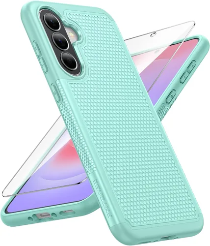 Miniatura 20 de FNTCASE Funda para teléfono Galaxy A14-5G: protección contra caídas de grado militar Samsung A14 5G, probada contra caídas de 14 pies, protector