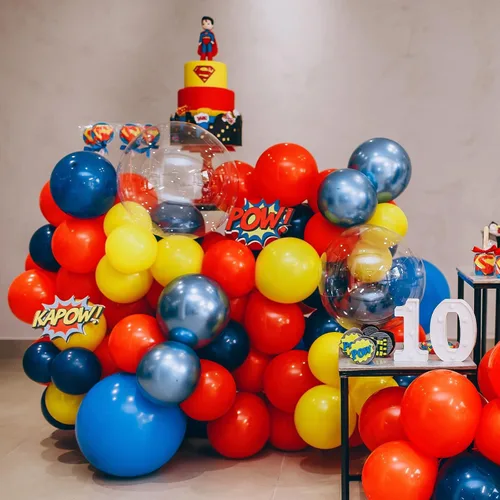 Miniatura 6 de EMART 100 globos rojos de 12 pulgadas con cinta, de látex de calidad de helio para cumpleaños, boda, baby shower, graduación, decoración de Navidad