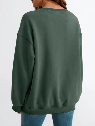 Miniatura 24 de EFAN Sudaderas de gran tamaño con cuello redondo Y2K para mujer, sudaderas con capucha para otoño, moda 2025, ropa para adolescentes y niñas, lindo