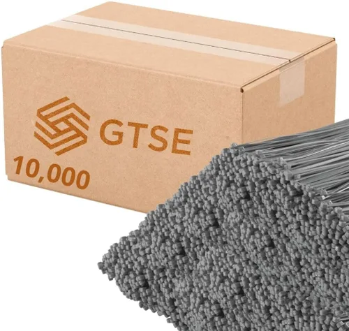 Miniatura 52 de GTSE - Paquete de 100 bridas con cremallera de 20.3 cm, color plateado/gris, 8.06 kg de resistencia, bridas de nailon grises resistentes a los rayos