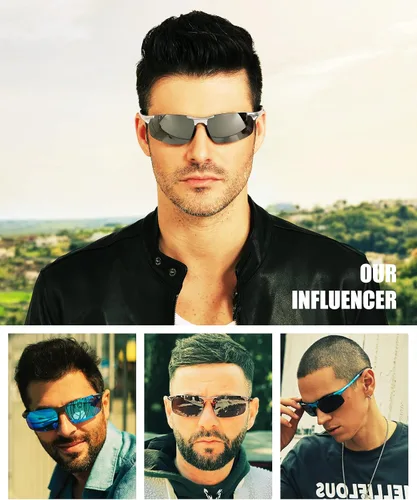 Miniatura 18 de Duco - Gafas de sol deportivas polarizadas para hombre con protección UV 8177s