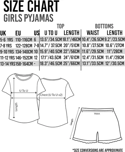 Miniatura 6 de Harry Potter Hogwarts - Pijama de pierna larga o corta con estampado de purpurina para niña