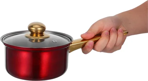 Miniatura 6 de Toyvian Juego de ollas y sartenes de acero inoxidable: utensilios de cocina de acero inoxidable compatibles con inducción, ollas y sartenes