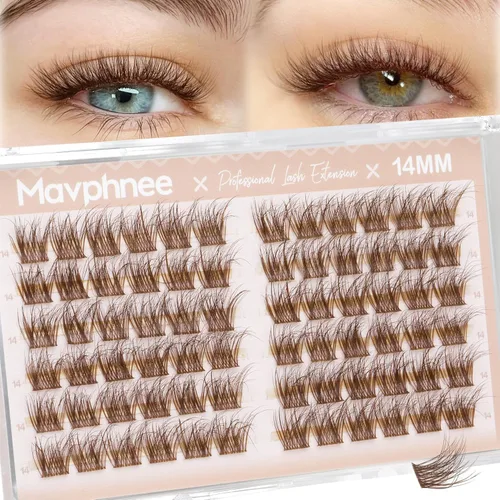 Miniatura 29 de Extensiones de pestañas en racimo naturales DIY, extensiones de pestañas en racimo con curva C, extensiones de pestañas en racimo para ojo de gato