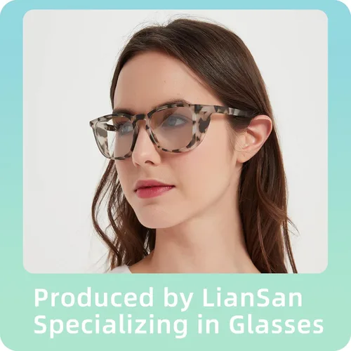 Miniatura 2 de LianSan - Gafas de seguridad antivaho de gran tamaño para enfermeras, gafas certificadas Z87.1 para mujeres, protección UV cuadrada Azul claro