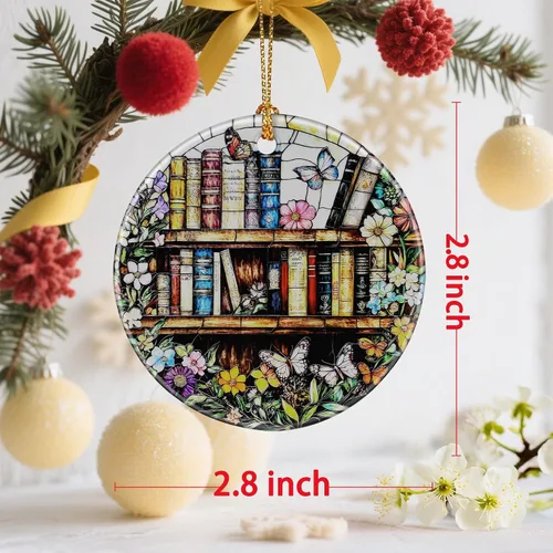 Miniatura 3 de Encantadores Adornos de Navidad Temáticos de Libros: Adornos para Árbol de Navidad y Decoración Festiva – Regalos y Ideas de Regalo Perfectas