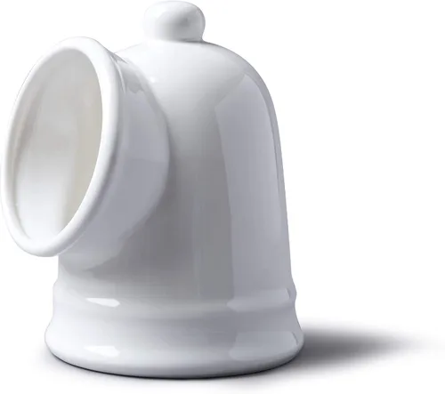 Miniatura 9 de WM Bartleet & Sons 1750 T345G Cerdo pequeño de porcelana tradicional con cuchara de servir de sal de madera, color verde