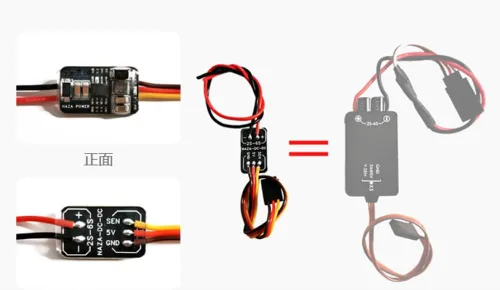 Miniatura 2 de QWinOut Tablero de ajuste de parámetros LED RC Drone o módulo de alimentación 2-6S para compatible con control de vuelo fantasma de la serie NAZA