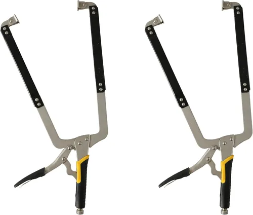 Miniatura 9 de Xiao & Dao Pro 15Iuch Alicates de bloqueo con abrazadera en C con almohadillas giratorias, herramientas de montaje de clips, carpintería
