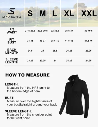 Miniatura 6 de JACK SMITH Women Collared Polo Shirts Long Sleeve Workout Tops for Running Hiking Exercise