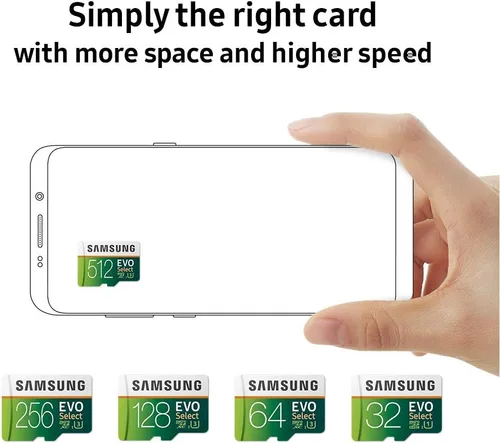 Miniatura 4 de Samsung 64 GB, 100 MB/s (U3) MicroSD EVO Select Tarjeta de memoria con adaptador (MB-ME64GA/AM)