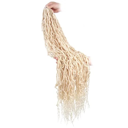 Miniatura 29 de BOHOBABE Rastas Falsas de Cabello de Ganchillo de 30 Pulgadas, Rastas Suaves Boho de Ganchillo con Puntas Rizadas, Rastas Largas de Diosa Bohemia