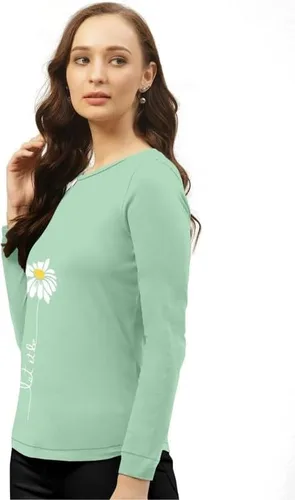 Miniatura 3 de Camiseta totalmente elástica estampada para mujer