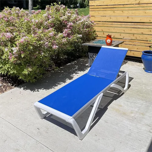 Miniatura 2 de Domi - Tumbona para exteriores, sillón ajustable de aluminio para patio, silla de piscina de plástico para terraza, césped, patio trasero
