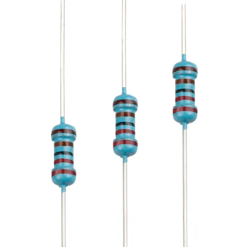 Miniatura 27 de 100pcs 1 ohm Resistor 1/4w (0.25 W) Resistencia fija de película metálica de tolerancia ±1%, múltiples valores de resistencia opcional