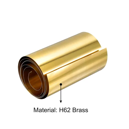 Miniatura 3 de uxcell Rollo de hoja de latón, 118.110 in x 3.937 in x 0.002 in rollo de lámina de latón tira de latón para manualidades, reparaciones eléctricas