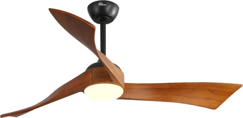 Miniatura 20 de Sofucor - Ventilador de techo de 52 pulgadas sin luces, moderno, de madera maciza, con control remoto, 5000 CFM de alto flujo de aire, motor CC