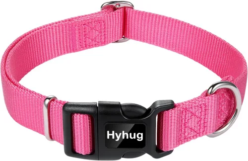 Miniatura 20 de Hyhug Pets - Collar clásico para perros de la colección regular de color sólido (S, negro)