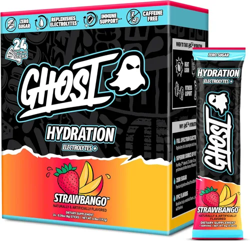 Miniatura 11 de GHOST Paquetes de Hidratación, Sonic Cherry Limeade, 24 Palitos, Polvo de Electrolitos - Suplemento de Mezcla para Bebida con Magnesio, Potasio