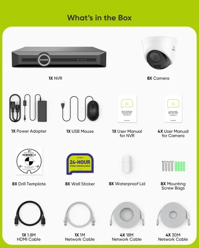 Miniatura 9 de SANNCE Cámara de seguridad 2K 3MP Super HD PoE Dome – Visión nocturna IR dual de 100 pies, detección de humanos y vehículos, IP67 resistente a