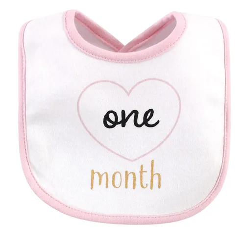 Miniatura 2 de Hudson Baby Baberos unisex de algodón para bebé, Hello World, talla única