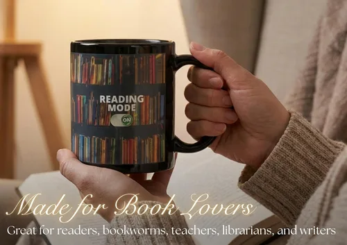 Miniatura 4 de Onebttl Regalos para amantes de los libros, taza que cambia de color, taza de café de cerámica con modo de lectura, regalo para lectores, ratones