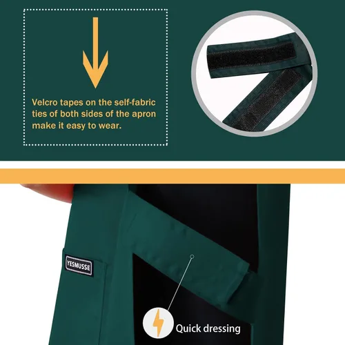 Miniatura 3 de Delantal universal Cobbler Batón largo Cocina Limpieza Embarazada Lactancia Libre de Dolor de Cuello