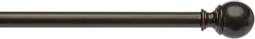 Miniatura 4 de Amazon Basics - Barras ajustables para cortinas para ventanas, con remates redondos, barra de 1 pulgada, de 36" a 72", color negro, paquete de 1