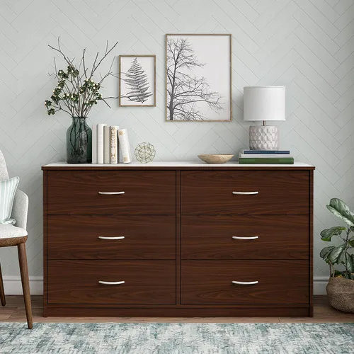 Miniatura 3 de Decoroom Papel de contacto de grano de madera, nogal oscuro, papel de contacto para encimeras, aspecto de madera, envoltura de vinilo autoadhesiva