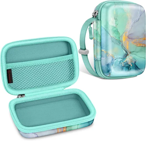 Fintie Funda para cámara digital compatible con Kodak Pixpro FZ55, FZ45, FZ53, FZ43, WPZ2, Canon PowerShot ELPH 360, Lecran/CAMKORY, bolsa de mármol