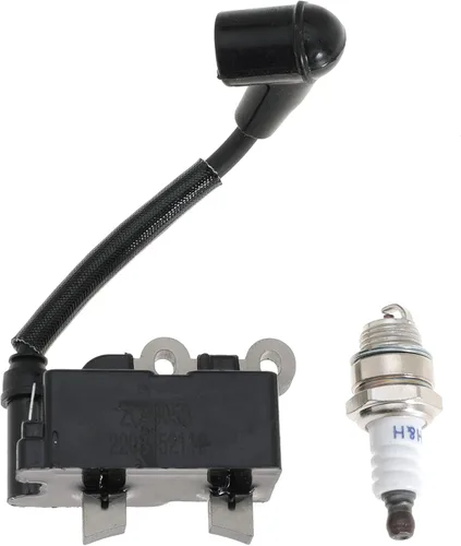 Bobina de encendido 291337001 con bujía para Ryobi RY254BC 25.4CC y RY252CS RY253SS RY251PH 25cc recortadora de cuerda 2 ciclos cortador de cepillo