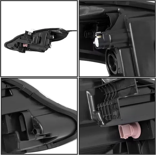 Miniatura 4 de Conjunto de faros delanteros compatible con Nissan Versa 2015, 2016, 2017, 2018, 2019, lado izquierdo del conductor