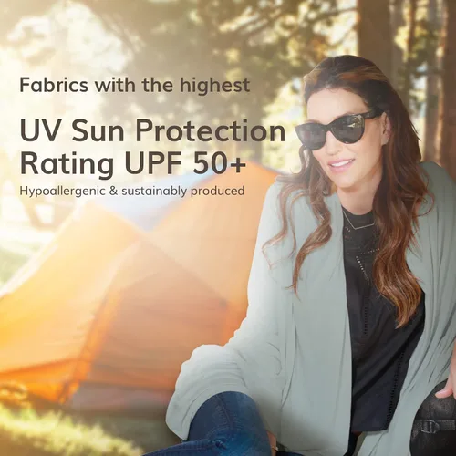 Miniatura 4 de Happyluxe Wayfarer - Chal de viaje UPF 50 para mujer 68 x 35 pulgadas
