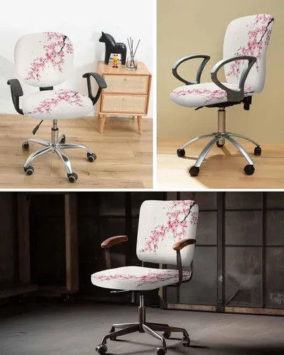 Miniatura 6 de Hello Fall - Funda elástica para silla de oficina, funda de asiento para silla de computadora, funda para respaldo, hongos de Acción de Gracias