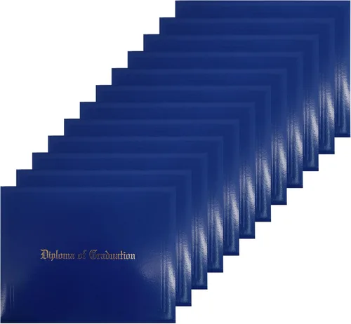 Miniatura 41 de GraduationMall Cubierta impresa para diploma para certificado 8.5 x 11 pulgadas, real, paquete de 1