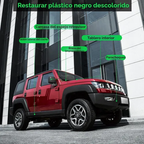 Miniatura 7 de NADAMOO Restaurador de plástico para automóviles – Back to Black Ceramic Trim Restorer – Kit de bricolaje automotriz para plástico exterior e