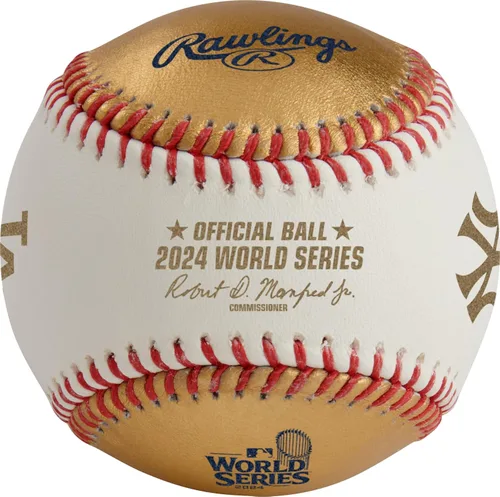 Miniatura 3 de Rawlings Campeones Oficiales de la Serie Mundial 2024 Los Angeles Dodgers Béisbol Conmemorativo Múltiples Estilos Blanco/Oro Cuero