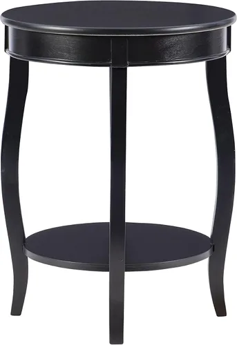 Miniatura 9 de Powell Mesa redonda para muebles con estante, color negro