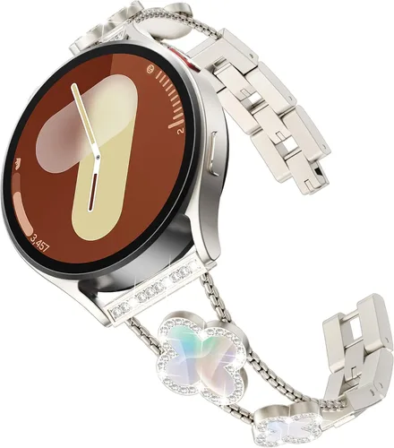 Miniatura 45 de KADES Compatible with Samsung Galaxy Watch 8/8 Classic / 7/6 / 5/4 Band, 40mm 44mm 45mm 47mm, Luxury Diamond Bracelet Chain Band for Women, Bling