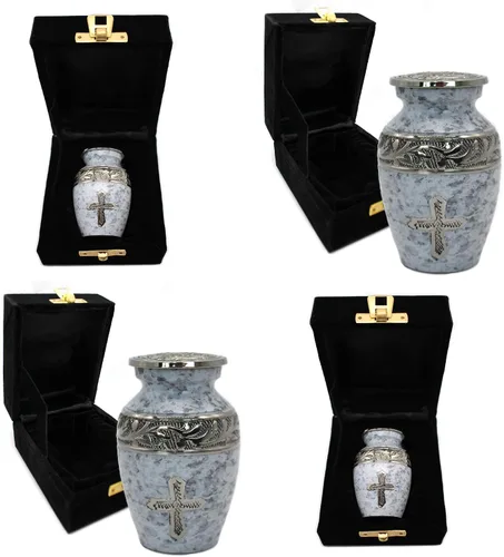 Miniatura 12 de Aurora Borealis Urna de cremación para cenizas para adultos, hombres y mujeres, Urnas de cremación personalizadas para cenizas humanas, urnas