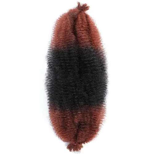 Miniatura 39 de Cabello afro trenzado elástico de 24 pulgadas 3 paquetes Cabello afro trenzado elástico Cabello afro para trenzado en crochet (24 pulgadas