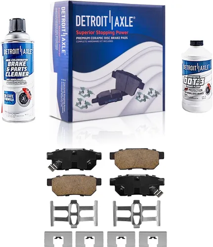 Miniatura 148 de Detroit Axle - Pastillas de Freno Delantero para Nissan Altima Maxima Sentra 350Z Cube Juke Versa INFINITI G20 G35 I30 I35 Suzuki SX4, Pastillas