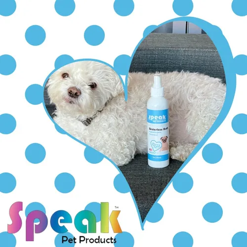Miniatura 7 de Speak Pet Products Spray de baño natural sin agua, para perros, hipoalergénico sin perfume, 8 onzas