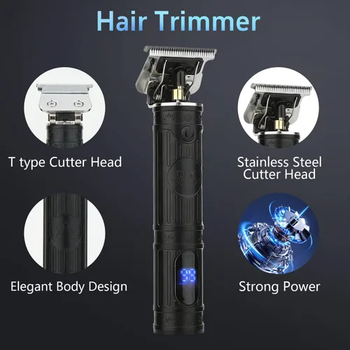 Miniatura 3 de Soonsell Cortapelos para hombres, juego de cortapelos y recortadora de peluquería profesional, cortadora de pelo inalámbrica para peluquero, juego