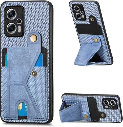 Miniatura 183 de Funda para Xiaomi Poco M5s 4G, Funda para Redmi Note 10 4G / Note 10S 4G / Note 11 SE (India) Funda de cuero PU ranuras para tarjetas Soporte