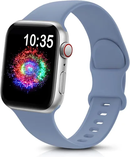 Miniatura 37 de TreasureMax - Correa deportiva compatible con Apple Watch de 38, 40, 41, 42, 44, 45, 46 y 49 mm, correa de silicona suave compatible con Apple Watch