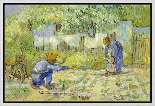 Miniatura 60 de Van Gogh - Lienzo con diseño giclée de olivos con cielo amarillo y sol, arte de pared de galería, estirado y enmarcado, listo para colgar, 24 x 36