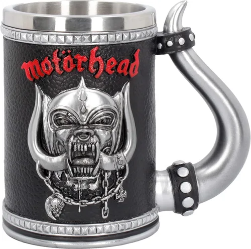 Miniatura 4 de Nemesis Now Motorhead Tankard Jarra 14cm (5.5 in) Negro, Resina con Inserto de Acero Inoxidable