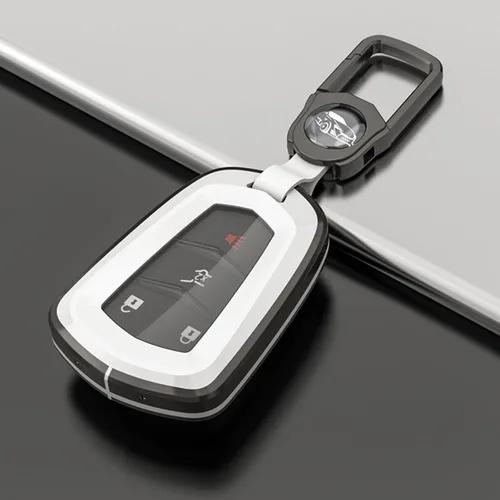 RYE Para Cadillac Key Fob Cover, Cadillac Accesorios TPU+Aleación De Zinc Llavero Para Cadillac Escalade ATS CTS STS SRX XT5 CT6 Llave Inteligente -